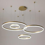 Circle Aluminum Large Chandeliers for High Ceilings Living Room Ceiling Lights - Lamp Outdoor