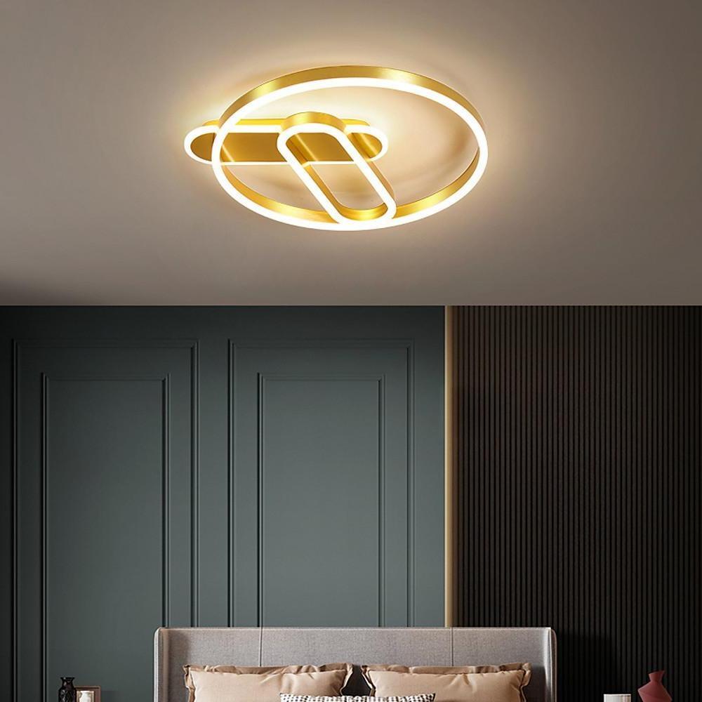 Geometric Circle LED Modern Flush Mount Lighting Ceiling Lights Hanging Light - Lamp Outdoor