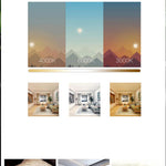 Circular Dimmable Flush Mount Bladeless Ceiling Fan with Light and Remote - Lamp Outdoor