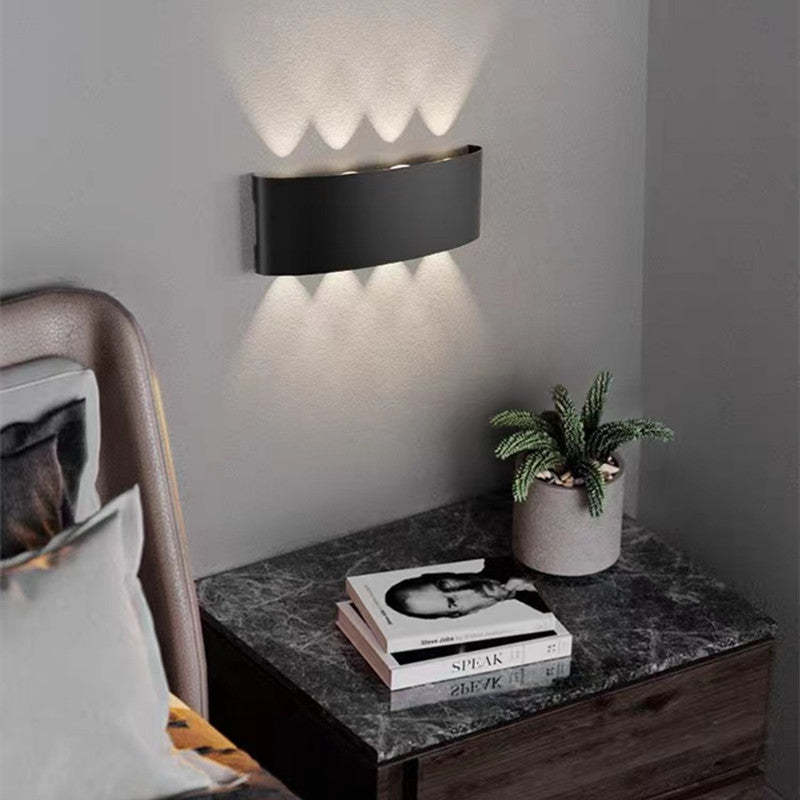 Ray Modern Rectangular Metal Outdoor Wall Lamp Water-Wave - Letslighting