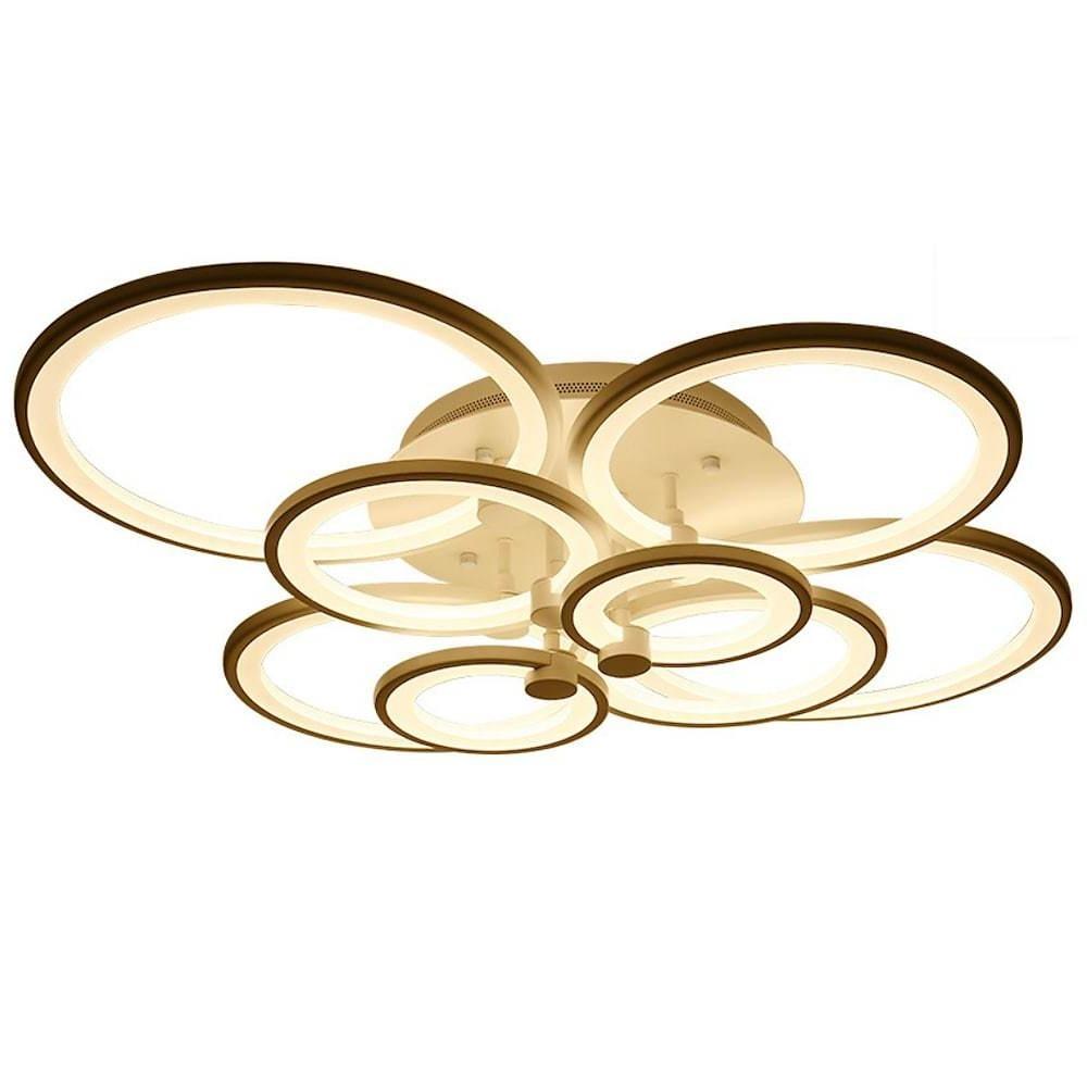 Elegant Semi Flush Mount Ceiling Lights with Unique Overlapping Rings - Lamp Outdoor