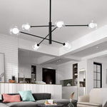 Linear Sputnik Chandelier Black Living Room Chandelier Ceiling Lights - Lamp Outdoor