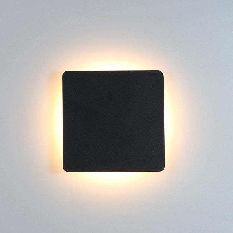 Ray Minimalist Round Square Outdoor Wall Lamp LED - Letslighting