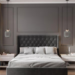 Round Globe LED Nordic Glass Pendant Light Hanging Lamp - Lamp Outdoor