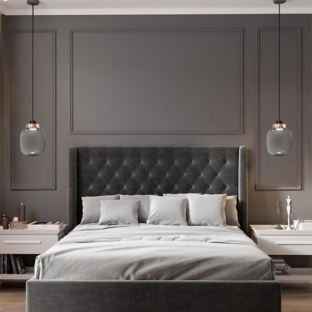 Round Globe LED Nordic Glass Pendant Light Hanging Lamp - Lamp Outdoor