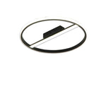 Creative Circle Flush Mount Light Metal Ceiling Light 1 Light - Lamp Outdoor