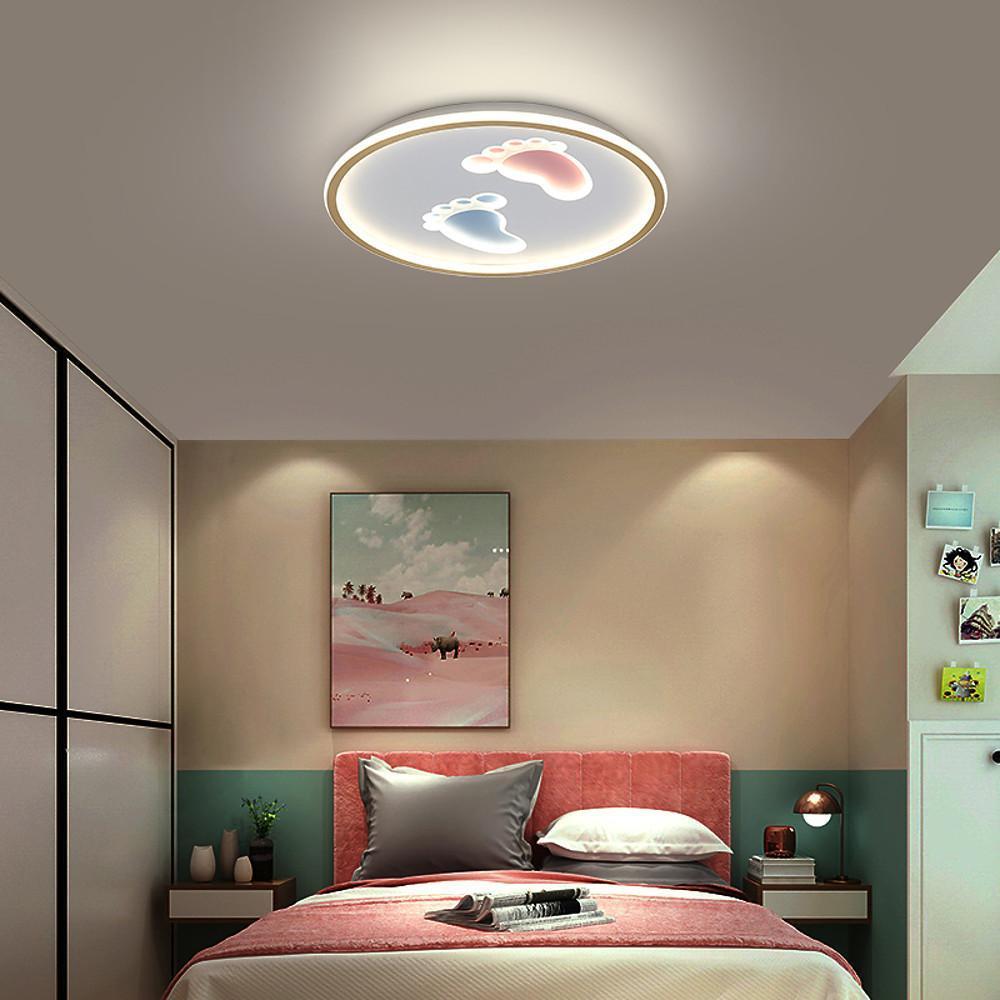 Feet Image Novelty Nordic Metal LED Flush Mount Ceiling Light for Bedroom - Lamp Outdoor