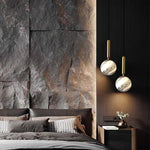 Distressed Globe Hallway Pendant Light Metal Acrylic Ceiling Lights - Lamp Outdoor