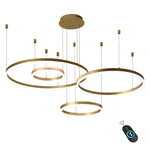 Circle Aluminum Large Chandeliers for High Ceilings Living Room Ceiling Lights - Lamp Outdoor