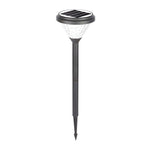 Elegant Black Solar LED Pathway Lights with Water Ripple Design - 27.6 Inch Height - Lamp Outdoor