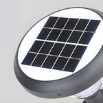 Elegant Black Solar LED Pathway Lights with Water Ripple Design - 27.6 Inch Height - Lamp Outdoor