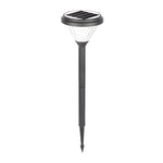 Elegant Black Solar LED Pathway Lights with Water Ripple Design - 27.6 Inch Height