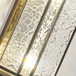 Elegant Brass Glass Lantern Copper Outdoor Wall Light - Lamp Outdoor