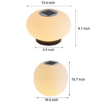 Elegant Solar Powered Post Light LED Spiral Design Lamp with 3 Color Temperatures and IP65 Waterproof