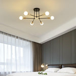 6 Lights LED Modern Ceiling Lights Flush Mount Lighting Hanging Ceiling Lights - Lamp Outdoor