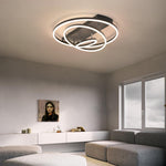 3 Circle Arbitrary Acrylic LED Flush Mount Ceiling Light for Living Room - Lamp Outdoor