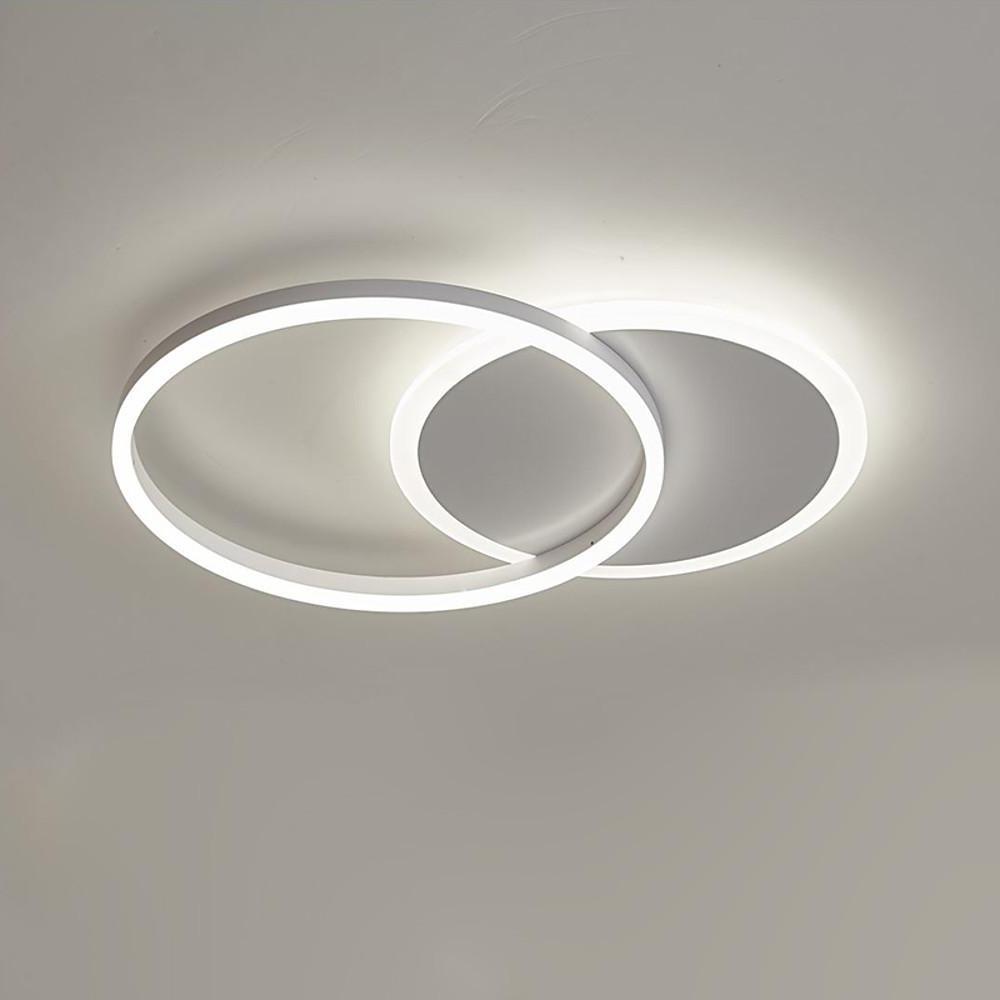 22'' Ambient LED Light Two Ringed Flush Mount Ceiling Light with Bulb - Lamp Outdoor