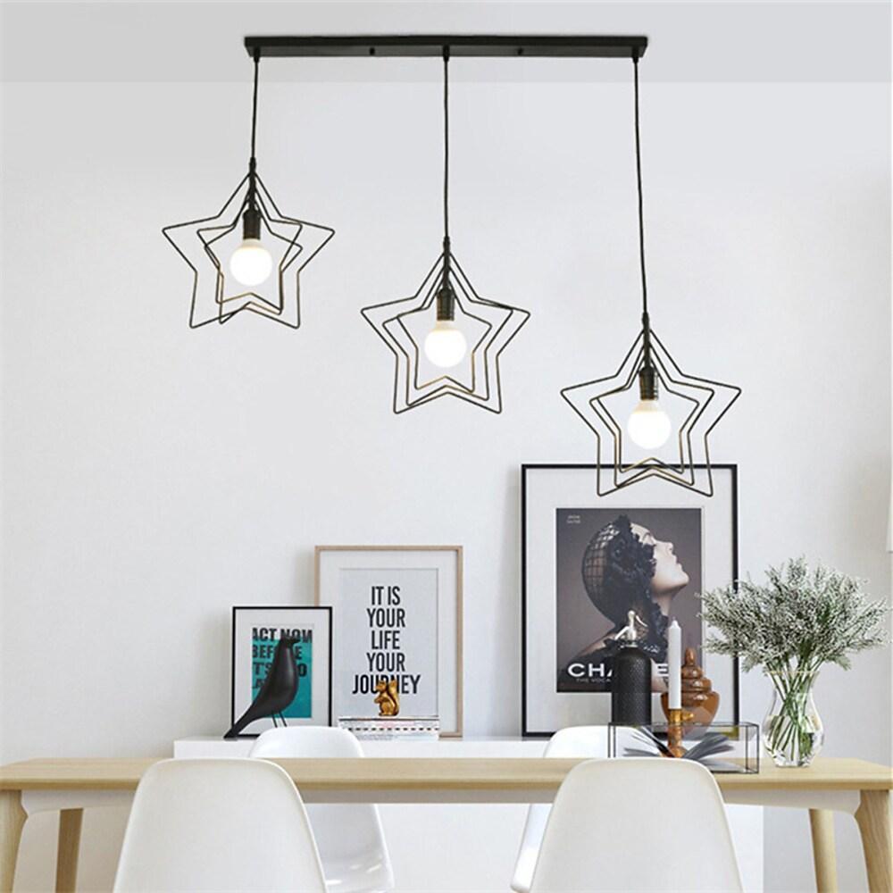 Multi Star Shaped Modern Pendant Lighting Metal Pendant Lighting - Lamp Outdoor