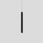 Thin Stick Shaped Black Pendant Light with Downlight Integrated LED Light - Lamp Outdoor