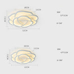 Mavis Flower Shapes Modern Metal Flush Mount Ceiling Lighting - Lamp Outdoor