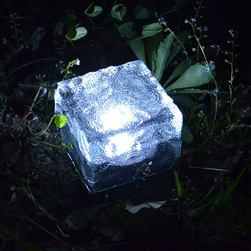 Ray Ice-cube Solar Outdoor Ground Light Glass - Lamp Outdoor