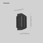 Ray Modern Round Rectangular Metal Acrylic Outdoor Wall Lamp - Lamp Outdoor