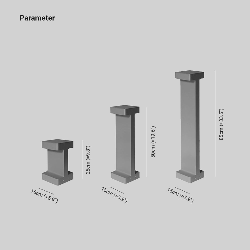 Ray Modern Metal T-Shaped Solar Outdoor Path Light - Lamp Outdoor