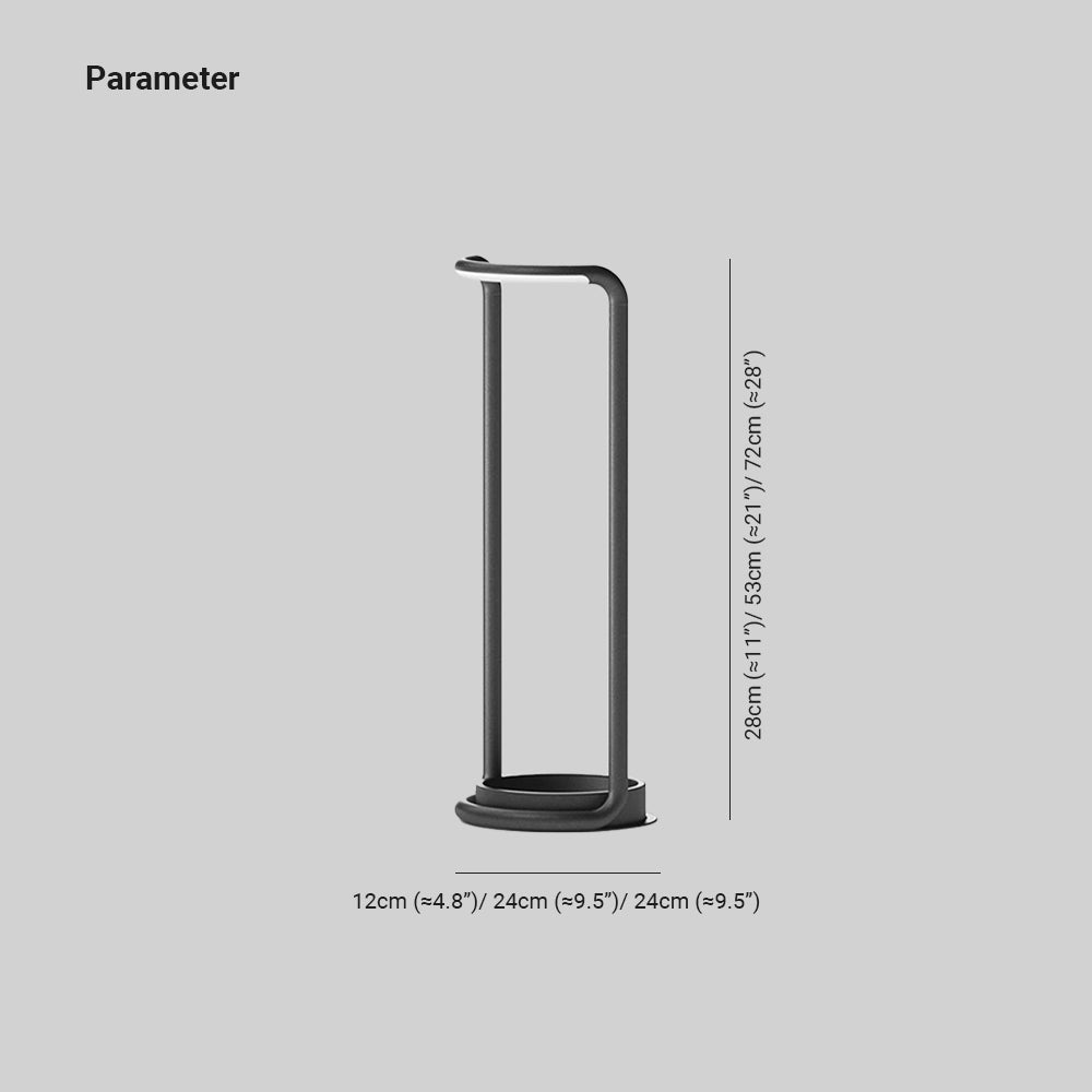 Ray Minimalist Rectangular Solar LED Outdoor Floor Lamp - Lamp Outdoor