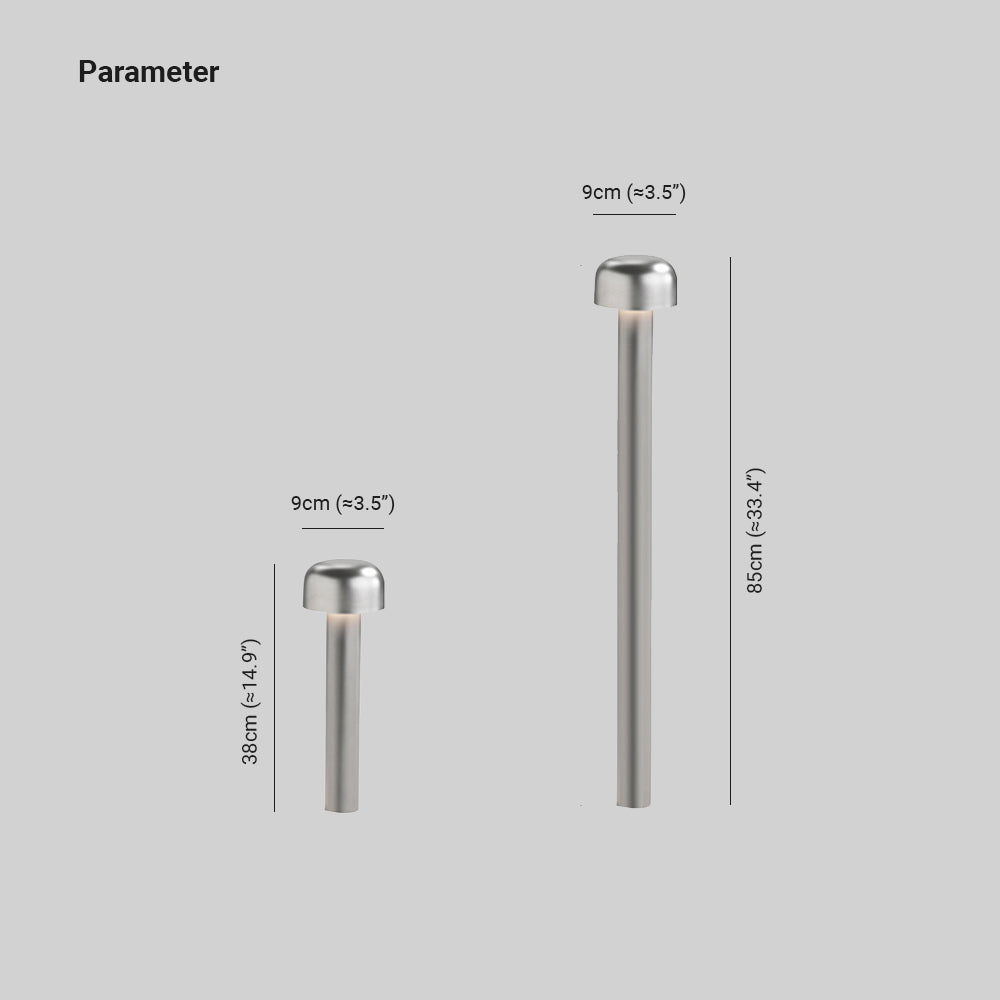 Ray Modern Metal Mushroom Shaped Outdoor Path Light - Lamp Outdoor