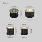 Ray Modern Circular Outdoor Under Water Spotlight - Lamp Outdoor