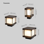 Ray Modern Rectangular Metal Glass Outdoor Lamp - - Letslighting