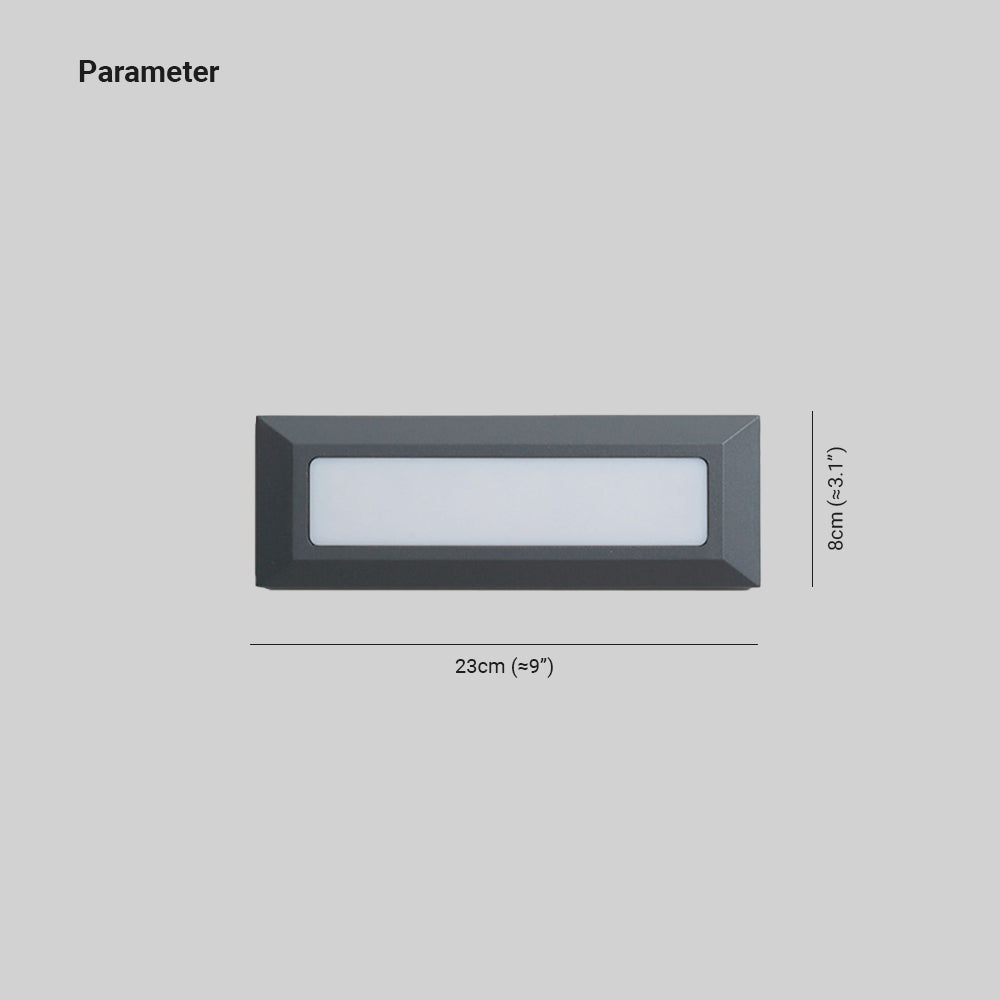 Ray Modern Metal Rectangular Outdoor Deck Step Light - Lamp Outdoor