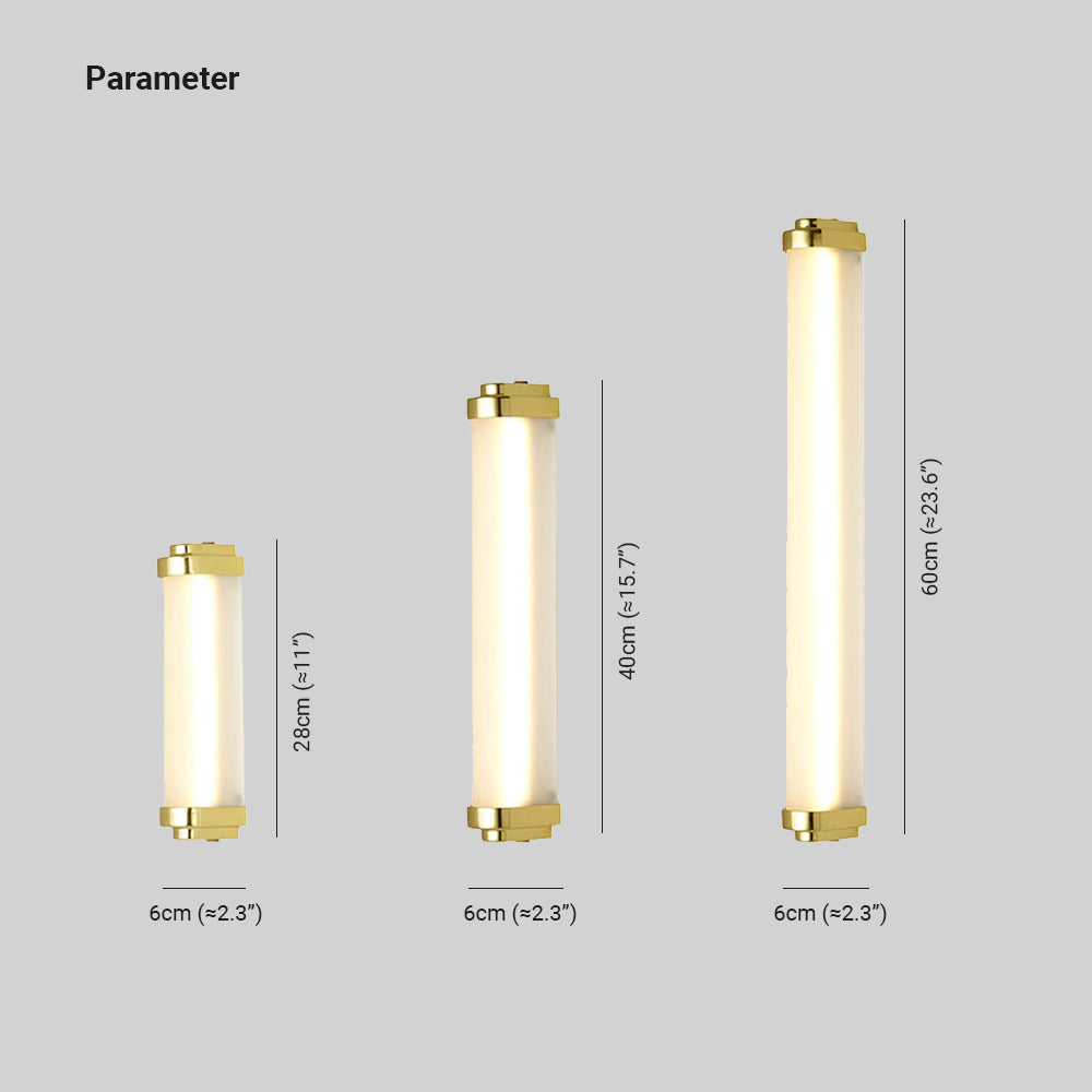 Arisha Minimalist Cylindrical Metal Outdoor Wall Lamp - Letslighting