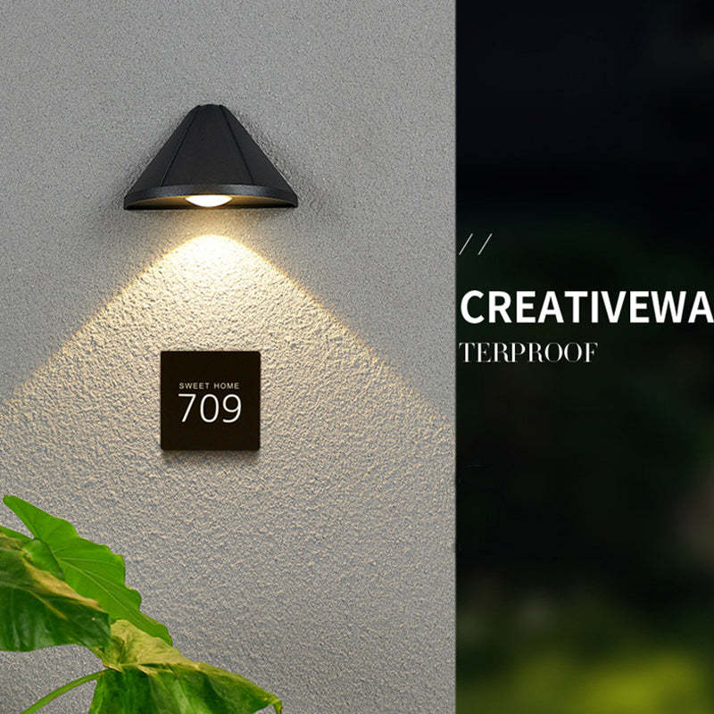 Ray Modern Cone LED Outdoor Wall Lamp Metal Acrylic Garden Corridor Street - Lamp Outdoor