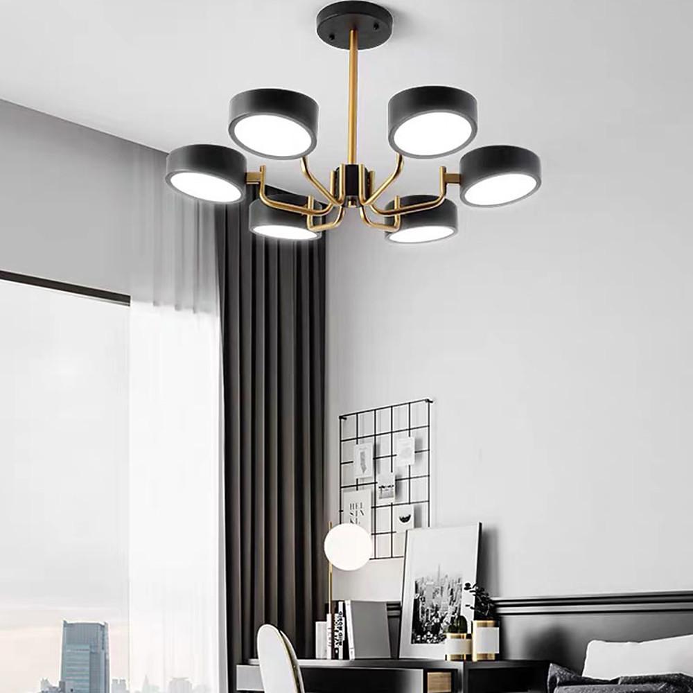 6 Light Modernist LED Flush Mount Ceiling Light for Bedroom - Lamp Outdoor