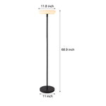 Floor lamp dimensions diagram showing 59.9 inch height
