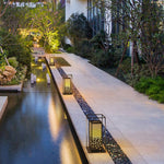 Floral Brown Stainless Steel Garden Light Waterproof Outdoor Lighting