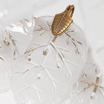 Leaves Flush Mount Ceiling Light Metal Glass Unusual LED Light - Lamp Outdoor