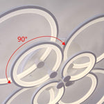 Elegant Semi Flush Mount Ceiling Lights with Unique Overlapping Rings - Lamp Outdoor