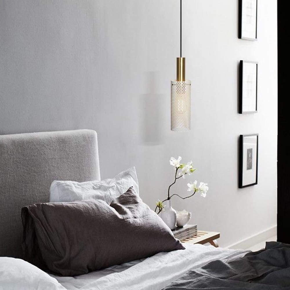 Cylinder Hanging Pendant Lights Metal Modern LED Ceiling Lights - Lamp Outdoor