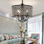 Electroplated Metal Crystal LED Country Chandeliers Kitchen Pendant Light - Lamp Outdoor