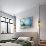 Cylinder Hanging Pendant Lights Metal Modern LED Ceiling Lights - Lamp Outdoor