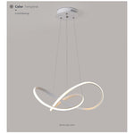 Nordic Style Design Black Chandelier Modern Aluminum Silica Gel Ceiling Light - Lamp Outdoor