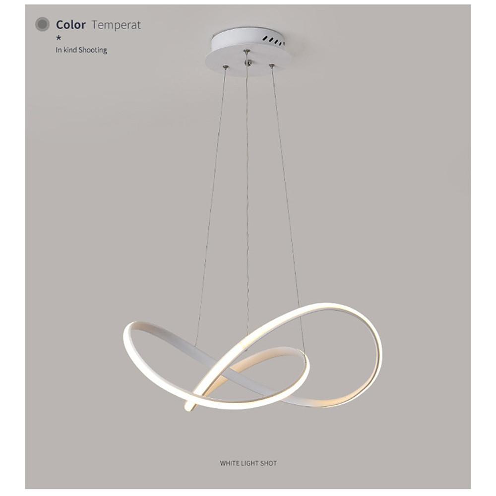 Nordic Style Design Black Chandelier Modern Aluminum Silica Gel Ceiling Light - Lamp Outdoor