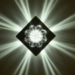 Flower Shaped Electroplated Metal Crystal LED Modern Ceiling Lights - Lamp Outdoor