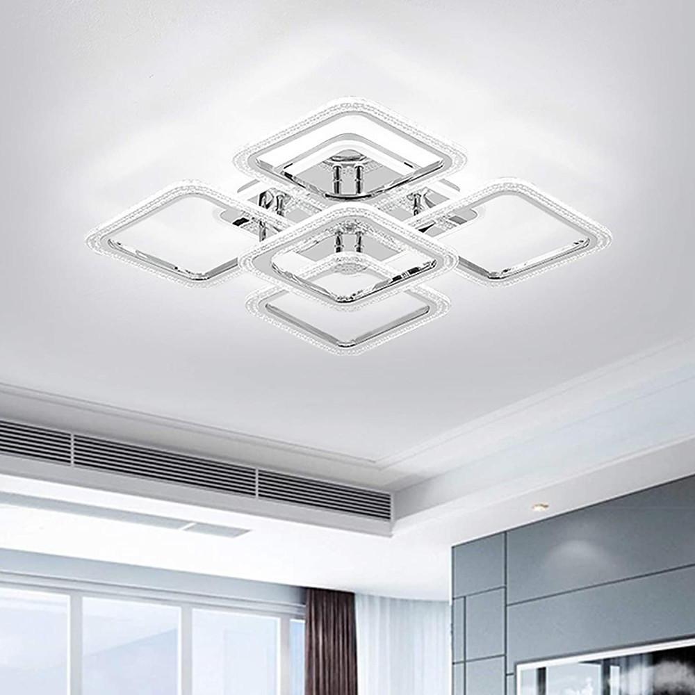 5 Square LED Modern Ceiling Lights Fixture Flush Mount Lighting Ceiling Lamp - Lamp Outdoor