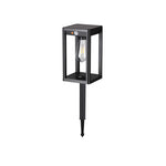 Technical specification chart showing dimensions and measurements for various garden stake light models
