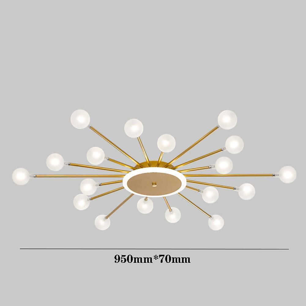 24 Lights LED Glass Metal Nordic Hanging Ceiling Lights Pendant Lights - Lamp Outdoor