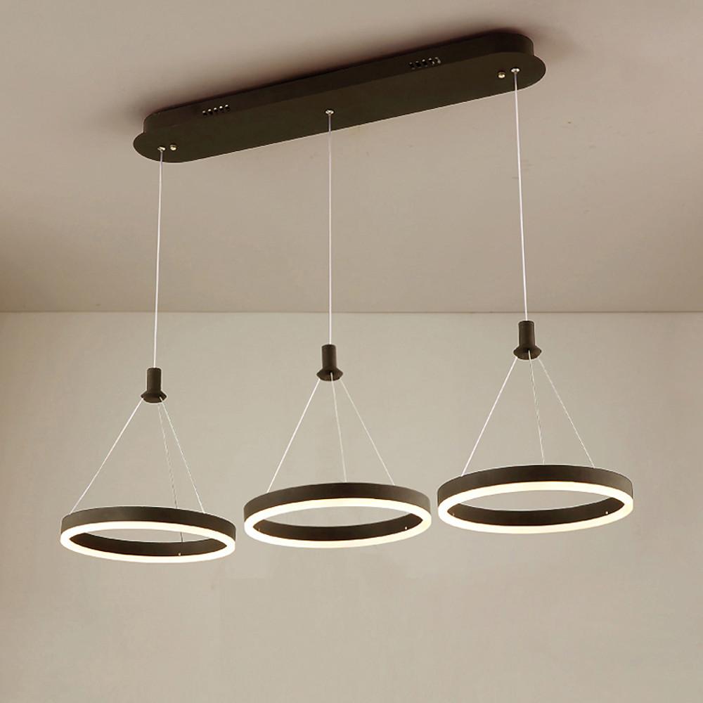3-ring Dimmable LED Modern Chandeliers Pendant Light Hanging Lamp - Lamp Outdoor