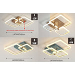 Squares Artistic Dimmable LED Modern Ceiling Lights Flush Mount Lighting - Lamp Outdoor